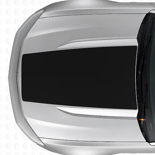 Autocollants en vinyle bande centrale noire pour capot Musclecar Musclecarmodel 2015-2020