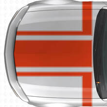Kit d'autocollants vinyle décoratifs pour capot et bandes latérales pour Musclecar Musclecarmodel 2005-2009_4