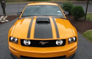 2005-2020 Up Ford Mustang BOSS Hood & Stripe Kit avec Trunk Blackout inclus