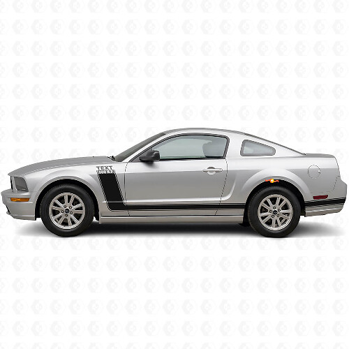 Kit de décalcomanies vinyle bandes latérales 300 CV et texte personnalisé pour Musclecar Musclecarmodel 2005-09