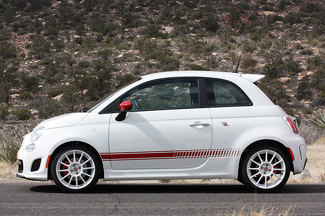 2007 et plus Fiat 500 Bandes de panneau à bascule de style 2 portes