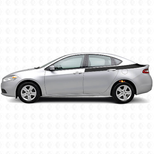 Kit de décalcomanies en vinyle bandes latérales arrière d'accent pour Dodge Dart 2013+
