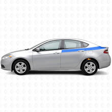 Kit de décalcomanies en vinyle bandes latérales arrière d'accent pour Dodge Dart 2013+_2