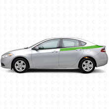 Kit de décalcomanies en vinyle bandes latérales arrière d'accent pour Dodge Dart 2013+_3