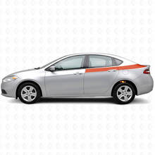 Kit de décalcomanies en vinyle bandes latérales arrière d'accent pour Dodge Dart 2013+_4