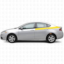 Kit de décalcomanies en vinyle bandes latérales arrière d'accent pour Dodge Dart 2013+_5