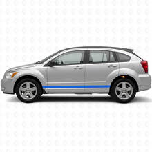 Kit d'autocollants vinyle à bandes latérales droites pour Dodge Caliber 2007+_2