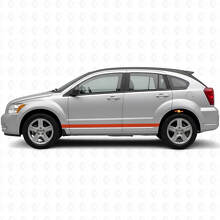 Kit d'autocollants vinyle à bandes latérales droites pour Dodge Caliber 2007+_4