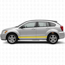 Kit d'autocollants vinyle à bandes latérales droites pour Dodge Caliber 2007+_5