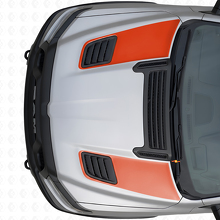 Jeu de décalcomanies en vinyle à bandes d’aération doubles pour capot de course pour Dodge Ram Sport 2019+_4