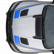 Ensemble d'autocollants vinyle capot style crosse de hockey pour Dodge Ram Sport 2019+_2