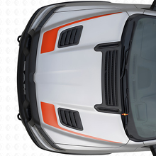 Ensemble d'autocollants vinyle capot style crosse de hockey pour Dodge Ram Sport 2019+_4