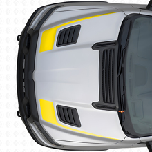 Ensemble d'autocollants vinyle capot style crosse de hockey pour Dodge Ram Sport 2019+_5