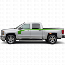 Kit d'autocollants vinyle bande latérale style crosse de hockey pour Chevrolet Silverado 1500 2014+_3