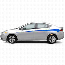 Kit d'autocollants vinyle décorés de bandes latérales pour Dodge Dart 2013+_2