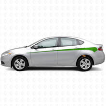 Kit d'autocollants vinyle décorés de bandes latérales pour Dodge Dart 2013+_3