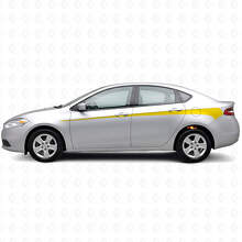 Kit d'autocollants vinyle décorés de bandes latérales pour Dodge Dart 2013+_5