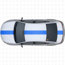 Kit d'autocollants vinyle supérieur latéral à large bande de style course pour Dodge Dart 2013+_2