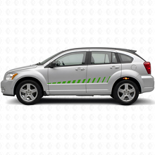 Kit d’autocollants vinyles bandes latérales style stroboscope pour Dodge Caliber 2007+_3