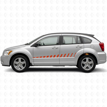 Kit d’autocollants vinyles bandes latérales style stroboscope pour Dodge Caliber 2007+_4