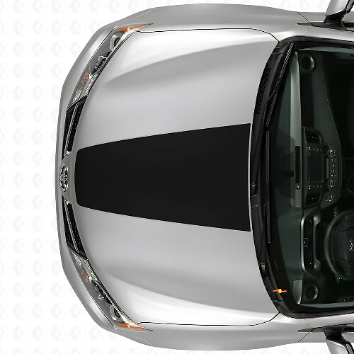 Autocollant vinyle noir pour capot Toyota RAV4 2013+