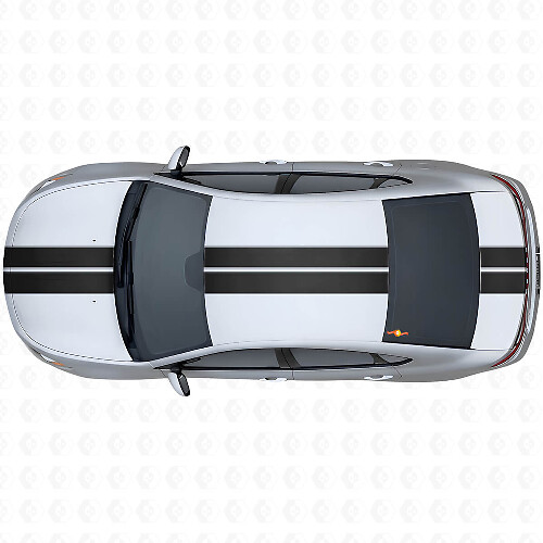 Kit d'autocollants vinyle à doubles contours avant supérieur arrière pour Dodge Dart 2013+