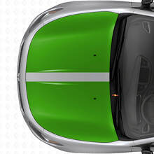 Jeu d'autocollants en vinyle bande noire double capot pour Dodge Dart 2013+_3