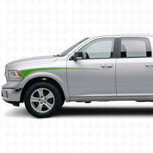 Kit d'autocollants en vinyle avec bandes de contour pour garde-boue avant et porte Dodge Ram 2009+_3
