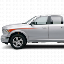Kit d'autocollants en vinyle avec bandes de contour pour garde-boue avant et porte Dodge Ram 2009+_4