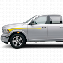 Kit d'autocollants en vinyle avec bandes de contour pour garde-boue avant et porte Dodge Ram 2009+_5