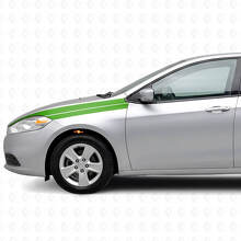 Kit de décalcomanies vinyle bandes d’accentuation pour aile avant Dodge Dart 2013+_3