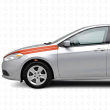 Kit de décalcomanies vinyle bandes d’accentuation pour aile avant Dodge Dart 2013+_4