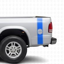 Kit de décalcomanies vinyle bandes latérales arrière style rétro sport pour Dodge Dakota 1997+_2