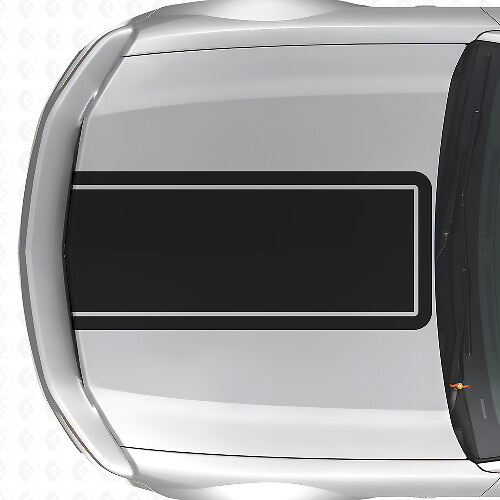 Autocollant vinyle bande capot contour noir pour Musclecar Musclecarmodel Mach 1 2005-09