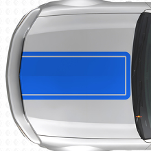 Autocollant vinyle bande capot contour noir pour Musclecar Musclecarmodel Mach 1 2005-09_2