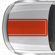 Autocollant vinyle bande capot contour noir pour Musclecar Musclecarmodel Mach 1 2005-09_4