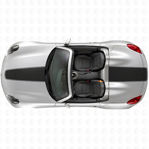 Autocollants vinyle de bandes de capot et de coffre pour Pontiac Solstice 2007+