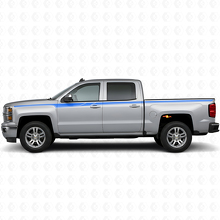 Kit d'autocollants en vinyle bandes latérales accent pour Chevrolet Silverado 2014+_2