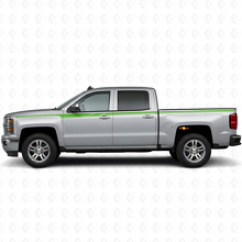 Kit d'autocollants en vinyle bandes latérales accent pour Chevrolet Silverado 2014+_3