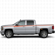 Kit d'autocollants en vinyle bandes latérales accent pour Chevrolet Silverado 2014+_4