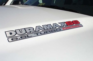 Autocollants de capot DURAMAX 6.6L Turbo Diesel SS - Nouveau design d'autocollant à trois couleurs