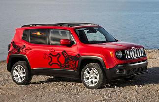 Jeep Renegade Logo Vinyl Decal Side Distressed Graphic Off Road Camo réfléchissant