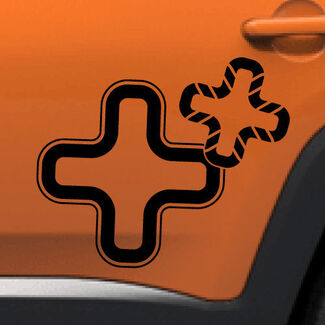 Jeep Renegade Logo vinyle autocollant côté graphique Off Road Camo Options SUV