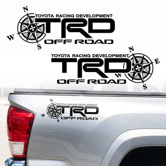 Toyota TRD Camion Hors Route Racing Tacoma Tundra Boussole Autocollants En Vinyle