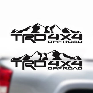 TRD 4X4 Hors Route Montagne Toyota Tundra Tacoma Camion Stickers Autocollants Vinyle 4X4 B