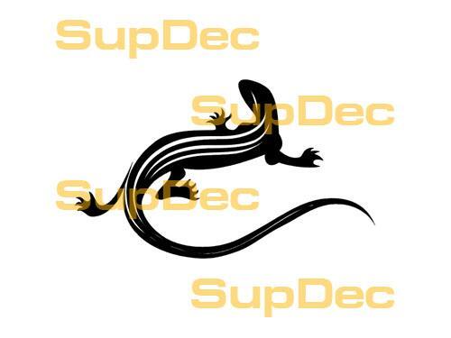 Gecko lézard vinyle Art mur fenêtre salle de bain autocollant #4
