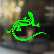 Gecko lézard vinyle Art mur fenêtre salle de bain autocollant #4
_2
