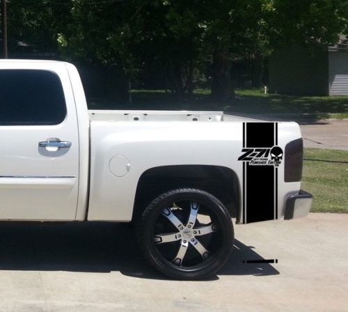 Chevrolet Z71 OFF ROAD Punisher Bed Stripe Autocollants pour camionnette CHEVY GMC
