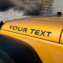 Autocollants pour capot rubicon en détresse de Jeep Wrangler
 3