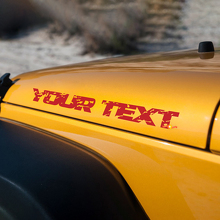 Jeep Wrangler en détresse Wrangler capot autocollants décalcomanies
 3